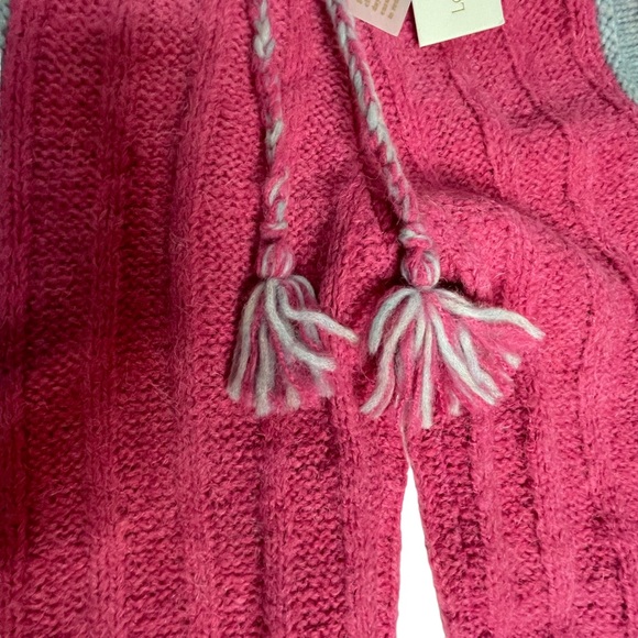Last Chance NWT Loveshackfancy Landana Pink/Gray Jogger Knit Sweater Pants S - Picture 10 of 15
